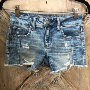 American Eagle midi jeans shorts
